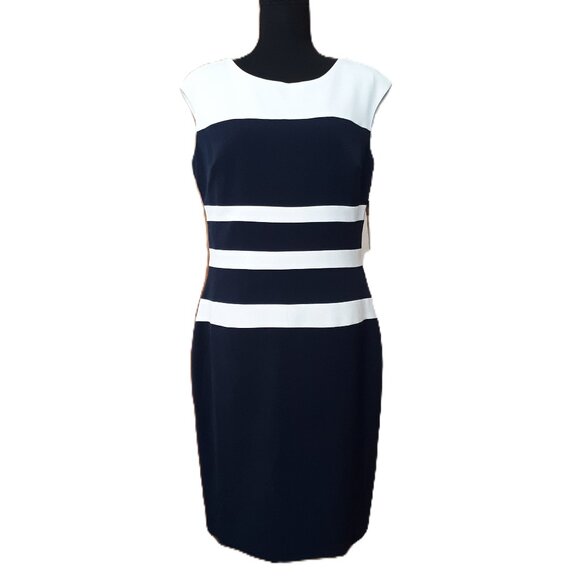 Lauren Ralph Lauren Colorblock Career Dress NWT - Picture 1 of 10